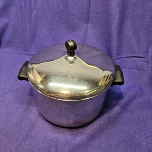Farberware 4 Qt Stock Pot Stainless Steel MW  Aluminum Clad Bottom with Lid - Picture 1 of 11