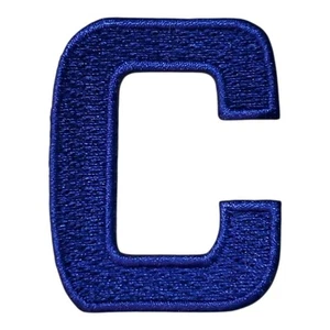 Blue Captain C Patch. No Background. Embroidered. Iron On. 2"x1.5" - Picture 1 of 4
