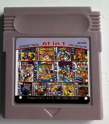 61 in 1 Modul für Game Boy Color / Advance – Nostalgie pur! Viele Retro-Spiele - Bild 1 von 3
