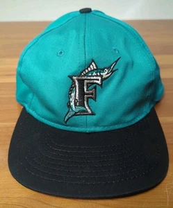Vintage MLB Florida Marlins Snapback Hat Cap Adult One Size Logo Teal Black - Bild 1 von 24