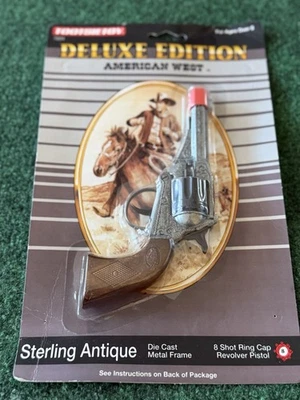 Pistola de casquillo antigua vintage Tootsie Toy American West edición de lujo sellada Foto 1 de 4