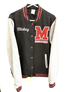 Disney Mickey Mouse Universitario Polar A Presión Suéter Chaqueta Letterman Para Mujer Talla 2XL - Imagen 1 de 11