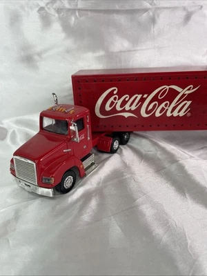 Coca Cola  Golden Wheels Semi Truck  diecast Light Up Trailer - Image 1 of 4