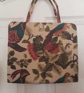 Vintage Margaret Smith Grouse Themed Purse Handbag - Picture 1 of 7