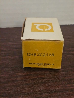 Phillips Advance Control Co. GHB2C24VA Relay and Solenoid Made in USA - Image 1 of 4