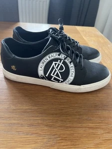 Ralph Lauren Black white pumps trainers shoes size 6 - Picture 1 of 5