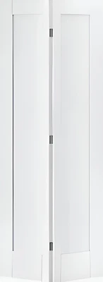 White Bi-Fold Pattern 10 1 Panel Solid Internal Door (78"x30") + UK Delivery - Image 1 of 4
