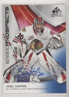 2019-20 Upper Deck SP Game Used CHL Edition Blue Auto Joel Hofer #63 Auto - Image 1 of 2