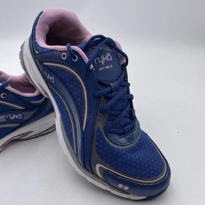Ryka Sky Walk Women’s Walking Shoes 8W Blue Pink Athletic Sneaker Memory Foam - Image 1 of 4