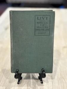 1913 Hardcover LIVY Book XXI and Selections by James C. Egbert Macmillan Company - Picture 1 of 8