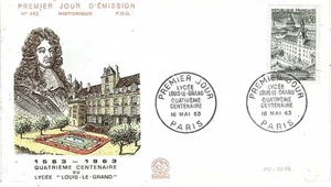 France - FDC - 400th Anniv. Louis the Great College, Paris - 18.05.63 (25-2686) - Picture 1 of 1