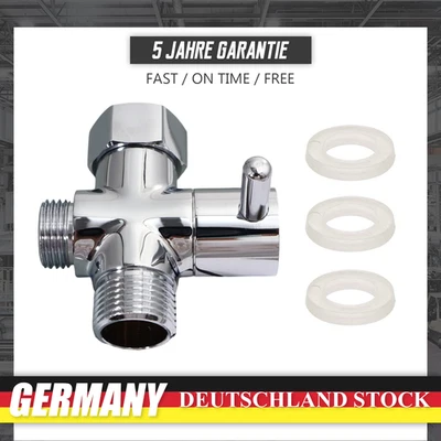 1X 3 Wege Umschaltventil Wasserhahn Umschaltventil Dusche Duschverteiler DE - Bild 1 von 4