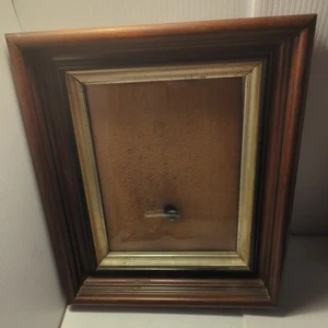 Atg Deep Well Walnut Gilt Picture Frame Carved Wood original Glass Victorian Era - Picture 1 of 17