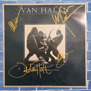 Van Halen | Signed lp | 4 members | Women And Children First - Picture 1 of 2