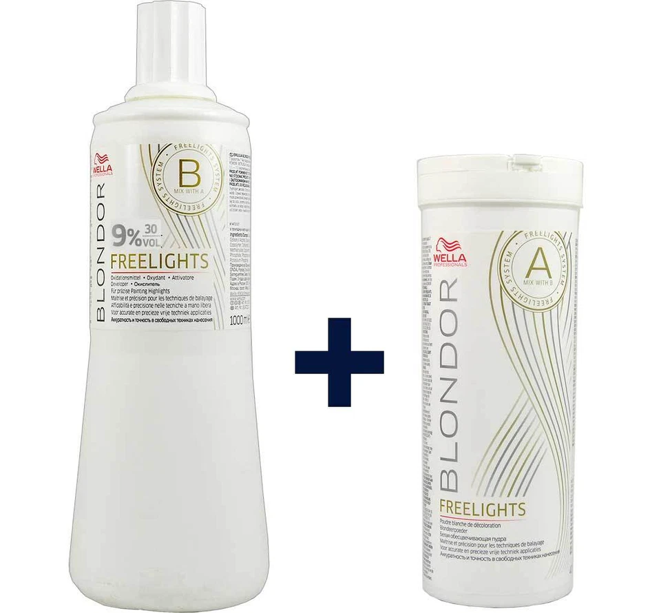Wella Blanqueamiento Freelights Óxido 9% - 1000ML + 400g Polvo Decolorante - Imagen 1 de 1