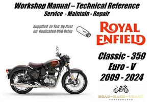 Royal Enfield Classic 350 - Euro V Repair Workshop Manual USB 2018 - 2024 - Picture 1 of 12