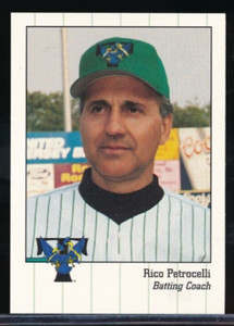 1995 TRENTON THUNDER TEAM issue Rico Petrocelli card 1st 40 hr AL shortstop