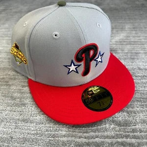 Philadelphia Phillies Hat Cap Mens Fitted 7 3/8 New Era Side Patch 2 Tone - Picture 1 of 6