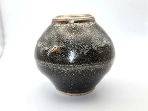 John Leach Muchelney studio pottery exhibition vase - Tenmoku glaze - 2010 VGC - Picture 1 of 17