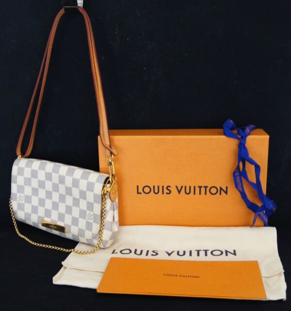 LOUIS VUITTON LOUIS VUITTON Favorite PM Shoulder bag N41277 Damier Azur  canvas Ivory Used LV N41277