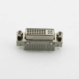 1x DVI 24+5 Female Right Angle 90 Degree Solder Type Jack Connector Adapter DIY - Picture 1 of 6