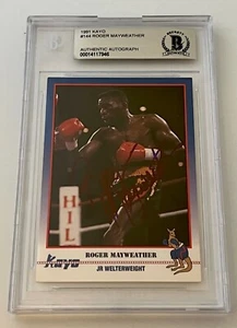 Roger Mayweather Boxing signed 1991 Kayo #144 Card autographed Beckett Slabbed - Picture 1 of 2