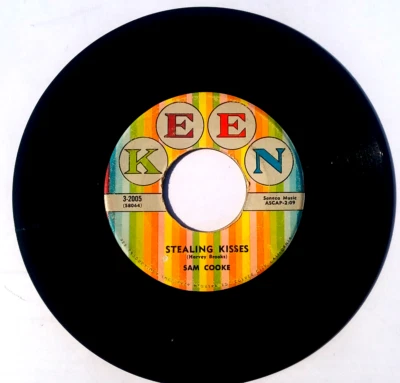 SAM COOKE - Stealing Kisses / All Of My Life - 7" 45rpm 1958 Keen  3-2005 Soul Foto 1 de 4