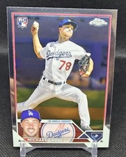 2023 Topps Chrome Baseball Card Michael Grove Rookie Rc Los Angeles Dodgers #22