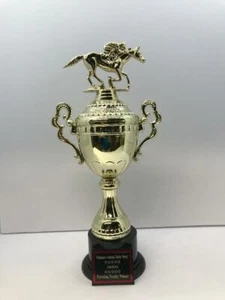 Belmont Stakes Party Horse Racing Award Trophy 1st Place FREE Custom Engraving - Picture 1 of 5