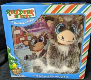 REINDEER IN HERE ~ A Christmas Friend ~ Libro y Peluche ~ Juego de Regalo ~ Nuevo en Caja - Imagen 1 de 4