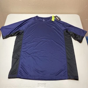TSLA Progressive Sports Gear Shirt NWT Navy Blue Short Sleeve Size Large - Picture 1 of 8