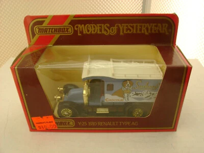 MATCHBOX MODELS OF YESTERYEAR 1:38 Y-25 1910 RENAULT AG SUCHARD CHOCOLAT NEW - Image 1 of 4