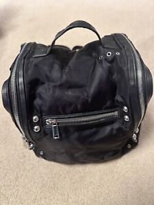 Alexander McQueen convertible box backpack, black, in McQ dustbag