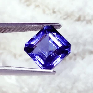 Tanzanita azul natural 10,25 quilates piedras preciosas sueltas certificadas cuadradas AAA+ gema de calidad - Imagen 1 de 8