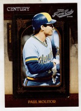 2008 PLAYOFF PRIME CUTS #68 PAUL MOLITOR CENTURY SILVER #12/25