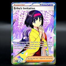 196/165 Erika's Invitation Full Art Trainer - Scarlet & Violet 151 Pokemon Card