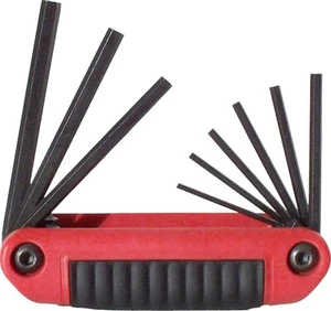 Eklind SAE Hex Fold Up Wrench Key Set 25912 9pc .050"-3/16 Inch Comfort Grip USA - Picture 1 of 4