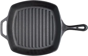 Lodge 10,5 Zoll Gusseisen Quadratische Grillpfanne, Vorgewürzt - Bild 1 von 6