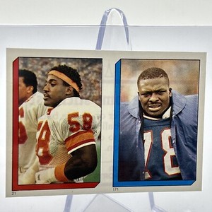 1986 Topps Jeff Davis/Bruce Smith Sticker RC #21/171 NM-MT FREE SHIPPING