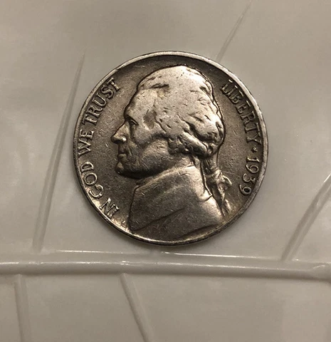 Partial Doubling of “Monticello” 1939 Jefferson Nickel, No Mint Mark Cover