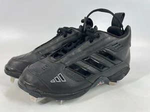 Adidas Excelsior Mid Top 148129 Black Fixed Baseball Shoes Cleats Mens Size 6 - Picture 1 of 10