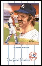 1990 New York Yankees Monument Park Thurman Munson Postcard #10