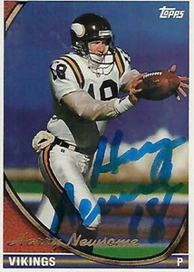 HARRY NEWSOME 1994 TOPPS #215 FIRMADO - MINNESOTA VIKINGS - Imagen 1 de 1