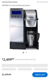 Keurig K3000SE K-Cup Commercial Brewing System" Might Need To Be Descale - Picture 1 of 9