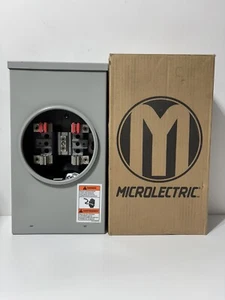 Microlectric 100-Amp Ring Single Phase (120/240) Meter Socket BE1 TCV RT - Picture 1 of 9