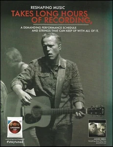 Jason Isbell Martin Junior D-JR E cuerdas de guitarra acústica publicidad impresión - Imagen 1 de 3