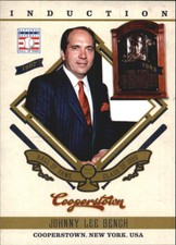 2012 Panini Cooperstown Induction #7 Johnny Bench - NM-MT