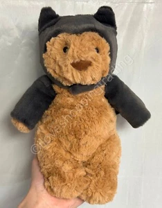 JELLYCAT HALLOWEEN BARTHOLOMEW BEAR BAT FLUFFY PLUSH CUDDLY TOY REMOVABLE CAPE - Picture 1 of 22