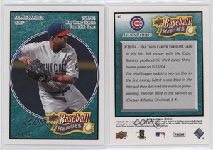 2008 Upper Deck Baseball Heroes Sea Green /99 Aramis Ramirez #40