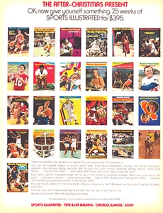 1971 Original Life Magazine stampa vintage annuncio 25 copertine illustrate sportive - Foto 1 di 1